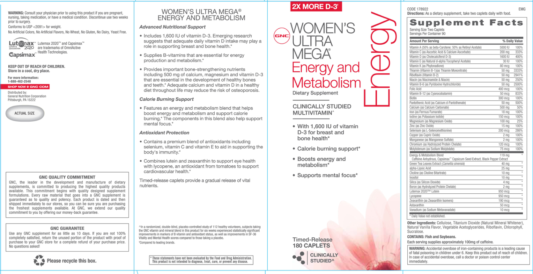 Label for Energy And Metabolism