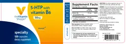 Label for 5-HTP With Vitamin B6 50 mg