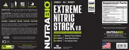 Label for Extreme Nitric Stack V.8 Raw Unflavored