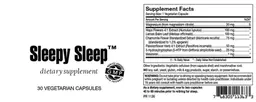 Label for Sleepy Sleep