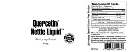 Label for Quercetin/Nettle Liquid