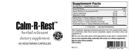 Label for Calm-R-Rest