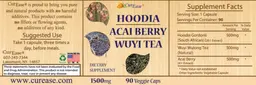 Label for Hoodia Acai Berry Wuyi Tea