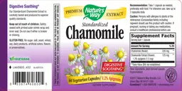Label for Standardized Chamomile