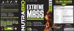 Label for Extreme Mass Chocolate