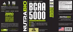 Label for BCAA 5000 Pina Colada