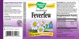 Label for Standardized Feverfew
