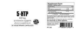 Label for 5-HTP 100 mg