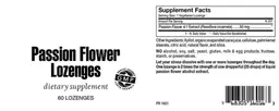 Label for Passion Flower Lozenges