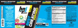 Label for Best Creatine Defined Sour Candy
