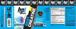 Label for Best Creatine Snow Cone