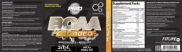 Label for BCAA -Charged+ Peach Mango