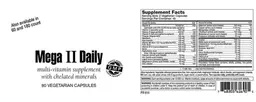 Label for Mega II Daily