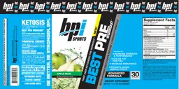 Label for Best Pre Workout Apple Pear