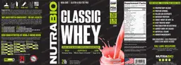 Label for Classic Whey Strawberry Smoothie
