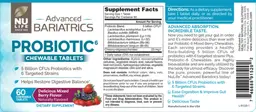 Label for Probiotic6 Delicious Mixed Berry Flavor