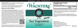 Label for No. 22 B Sea Vegetation