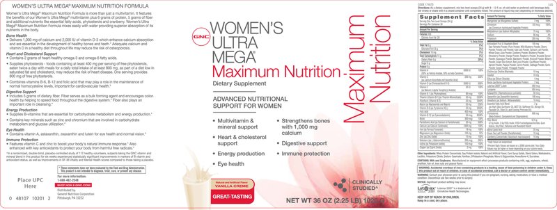 Maximum Nutrition Vanilla Creme