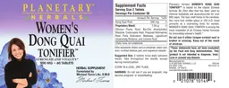 Label for Women's Dong Quai Tonifier