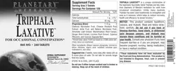 Label for Triphala Laxative