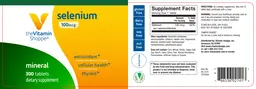 Label for Selenium 100 mcg