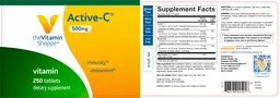 Label for Active-C 500 mg