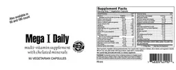 Label for Mega I Daily