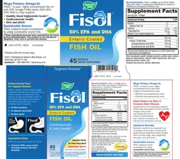 Label for Fisol Enteric-Coated Fish Oil