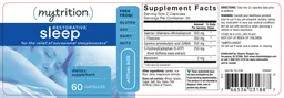 Label for Restorative Sleep