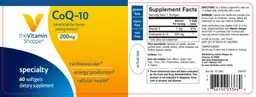 Label for CoQ-10 200 mg