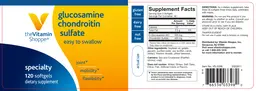 Label for Glucosamine Chondroitin Sulfate