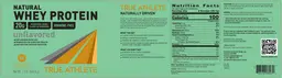 Label for Natural Whey Protein 20 g Unflavored