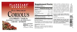 Label for Full Spectrum Coriolus