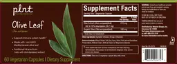 Label for Olive Leaf