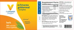 Label for Echinacea Goldenseal Complex