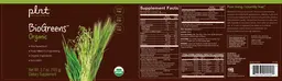 Label for BioGreens Organic