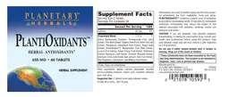 Label for PlantiOxidants