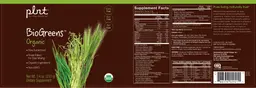 Label for BioGreens Organic