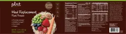 Label for Meal Replacement Plant Protein Chocolate