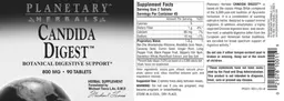 Label for Candida Digest
