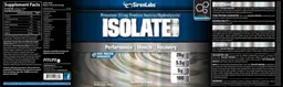 Label for Isolate Protein Vanilla Ice Cream