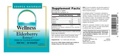 Label for Elderberry Extract