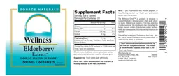 Label for Elderberry Extract