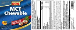 Label for MCT Chewable Orange Flavor