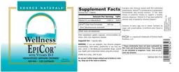 Label for EpiCor 500 mg