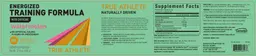 Label for Energized Training Formula Watermelon