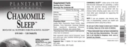 Label for Chamomile Sleep