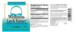 Label for Larch Extract