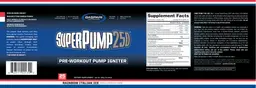 Label for SuperPump 250 Rainbow Italian Ice