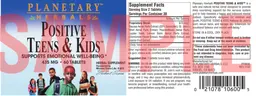 Label for Positive Teens & Kids